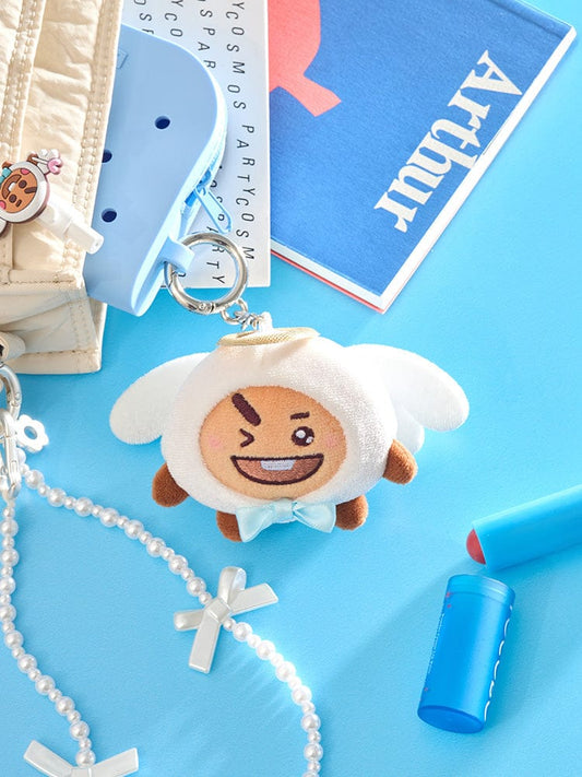 BT21 KEYRING 단품 BT21 SHOOKY 앤젤 앤 빌런 엔젤 인형 키링