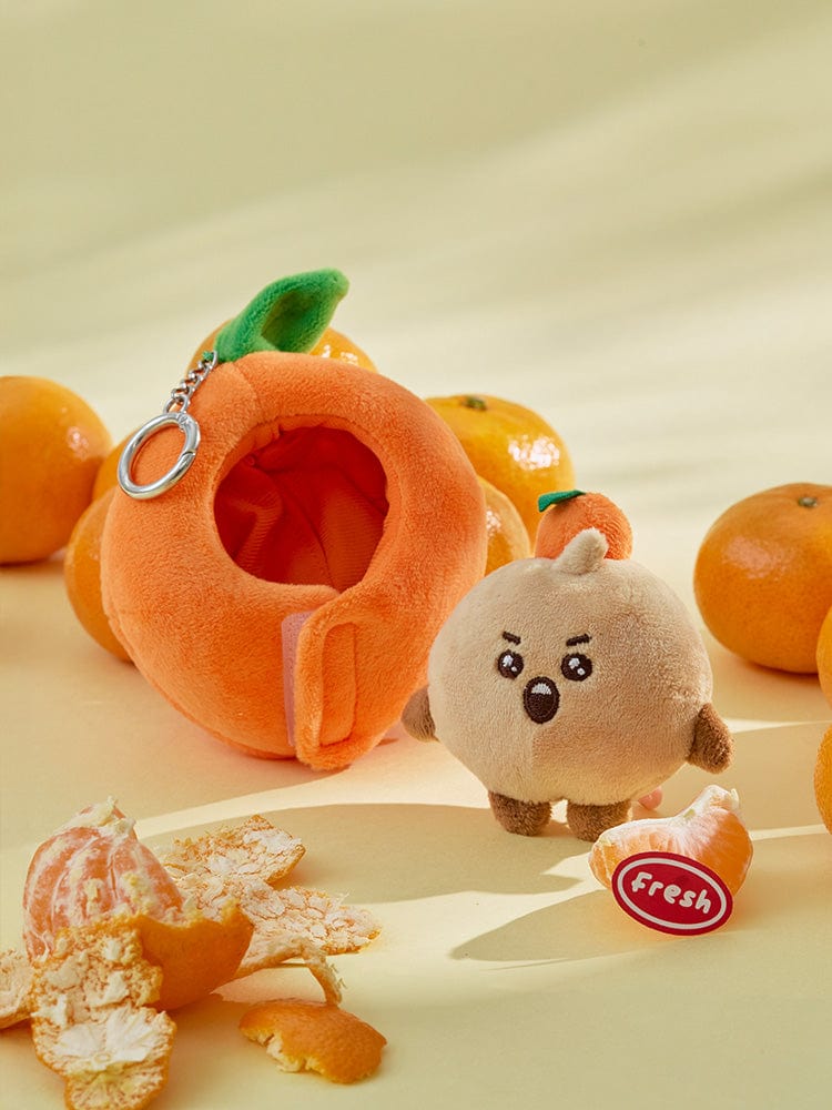 BT21 KEYRING 단품 BT21 SHOOKY 베이비 오렌지 파티 인형 키링