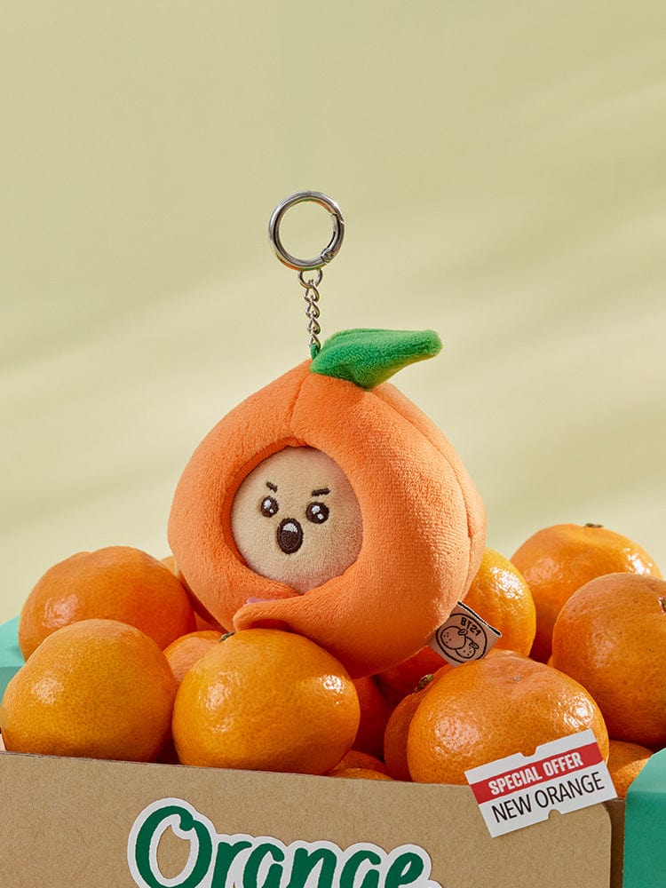 BT21 KEYRING 단품 BT21 SHOOKY 베이비 오렌지 파티 인형 키링