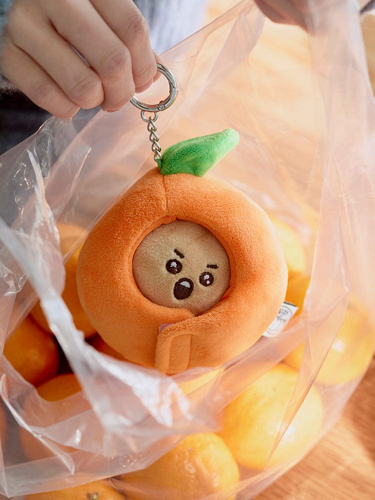 BT21 KEYRING 단품 BT21 SHOOKY 베이비 오렌지 파티 인형 키링