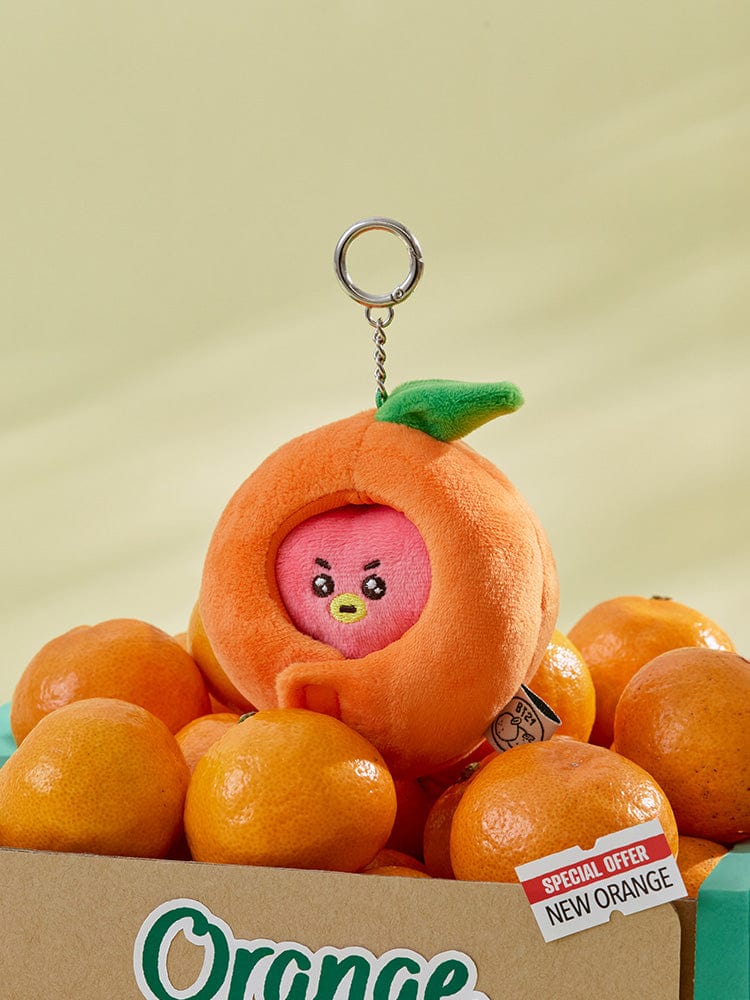 BT21 KEYRING 단품 BT21 TATA 베이비 오렌지 파티 인형 키링