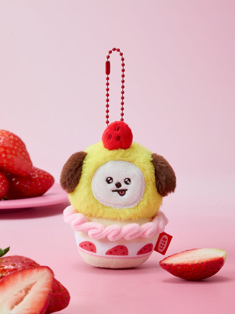 BT21 KEYRING_ CHIMMY BT21 딸기 파티 딸기 타르트 인형 키링