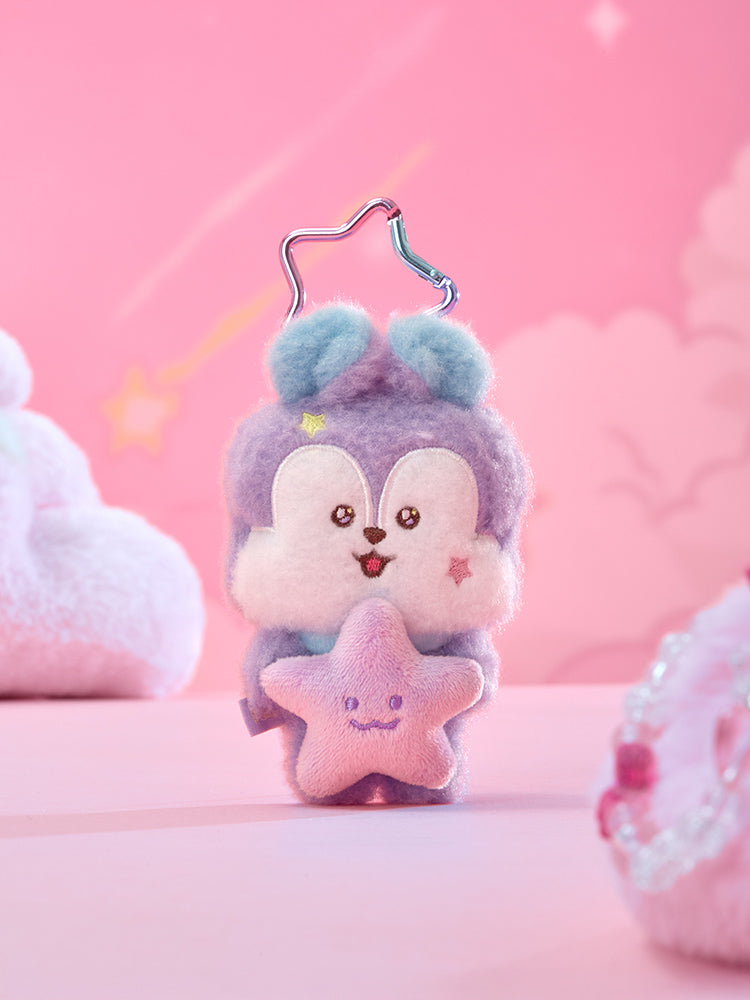 BT21 KEYRING_ MANG BT21 더 저니 보라별 인형 키링