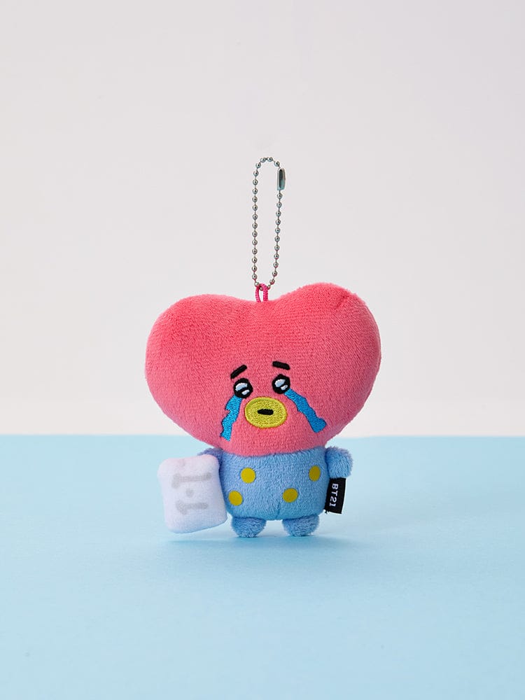 BT21 KEYRING_BEAUTY/ACC_ TATA BT21 오늘의 기분 눈물 뚝뚝 인형 키링
