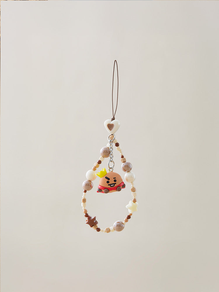 BT21 KEYRING_BEAUTY/ACC_ELECTRONICS_ 단품 BT21 SHOOKY 더 킹 피규어 모바일 스트랩