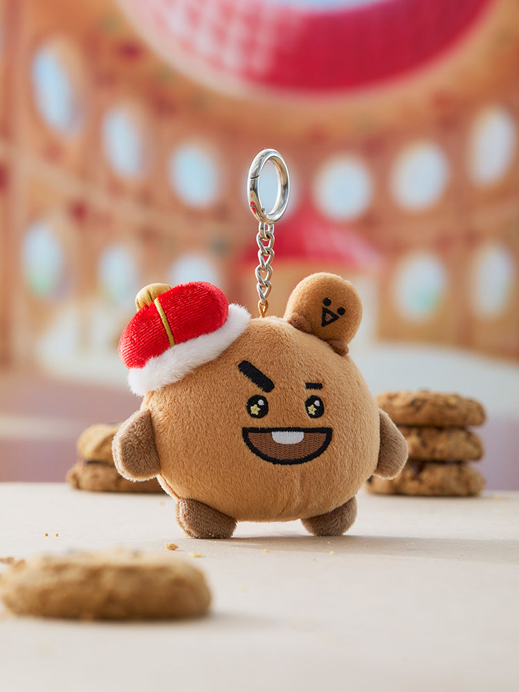 BT21 KEYRING_OFFICE_ 단품 BT21 SHOOKY 더 킹 인형 줄자 키링