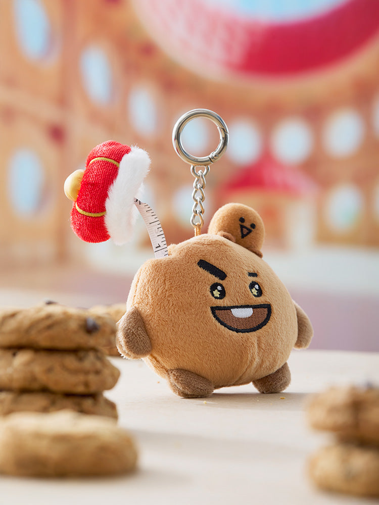 BT21 KEYRING_OFFICE_ 단품 BT21 SHOOKY 더 킹 인형 줄자 키링