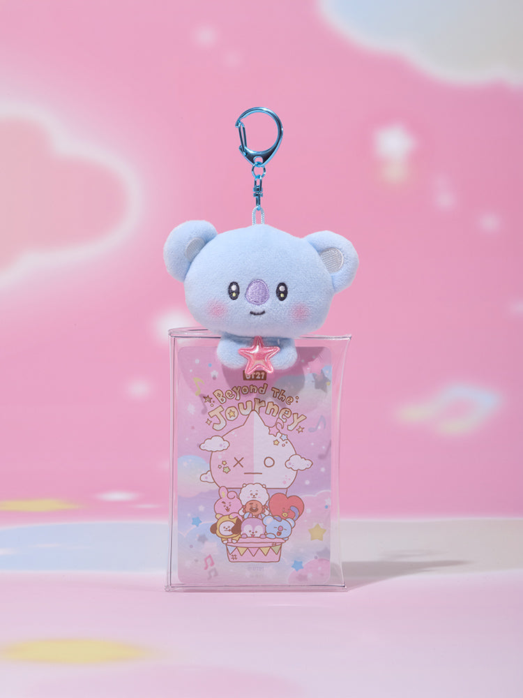 BT21 비욘드 더 저니 투명 인형 파우치 키링