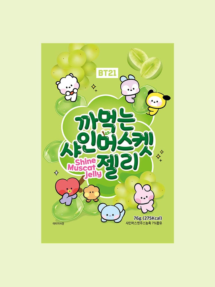 BT21 LIVING_ 샤인머스켓젤리 BT21 까먹는 젤리 (76g)