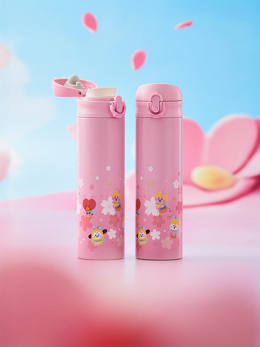 BT21 LIVING_ 단품 BT21 BABY 봄 요정 원터치 텀블러 (490ml)