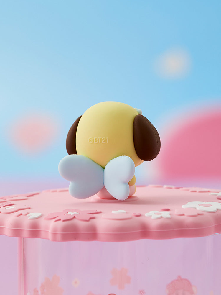 BT21 LIVING_ 단품 BT21 CHIMMY BABY 봄 요정 유리컵 & 리드 (340ml)