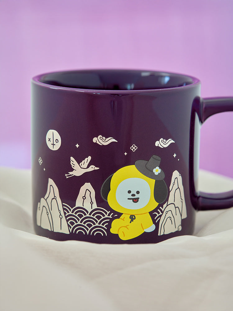 BT21 LIVING_ 단품 BT21 CHIMMY 프리미엄 K 에디션 자개 그래픽 머그컵 (320ml)