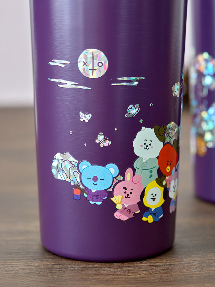 BT21 LIVING_ 단품 BT21 프리미엄 K 에디션 자개 그래픽 텀블러 (710ml)