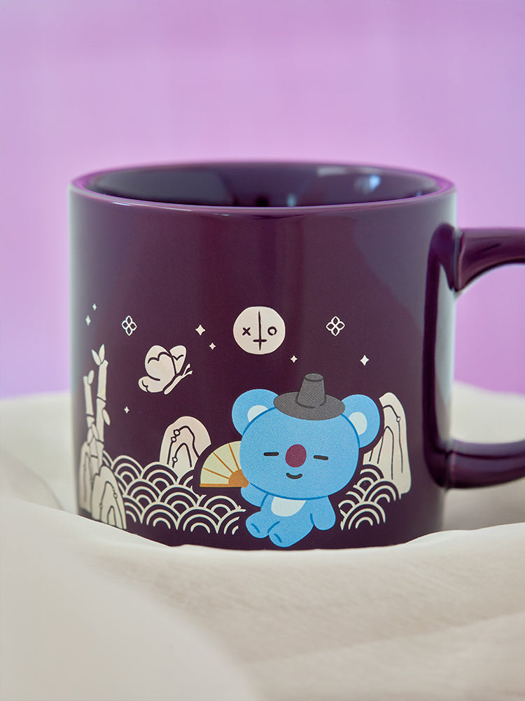 BT21 LIVING_ 단품 BT21 KOYA 프리미엄 K 에디션 자개 그래픽 머그컵 (320ml)