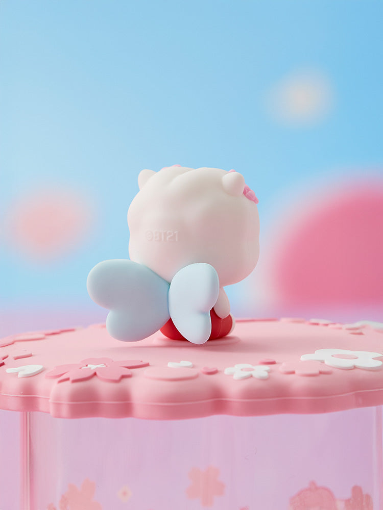 BT21 LIVING_ 단품 BT21 RJ BABY 봄 요정 유리컵 & 리드 (340ml)