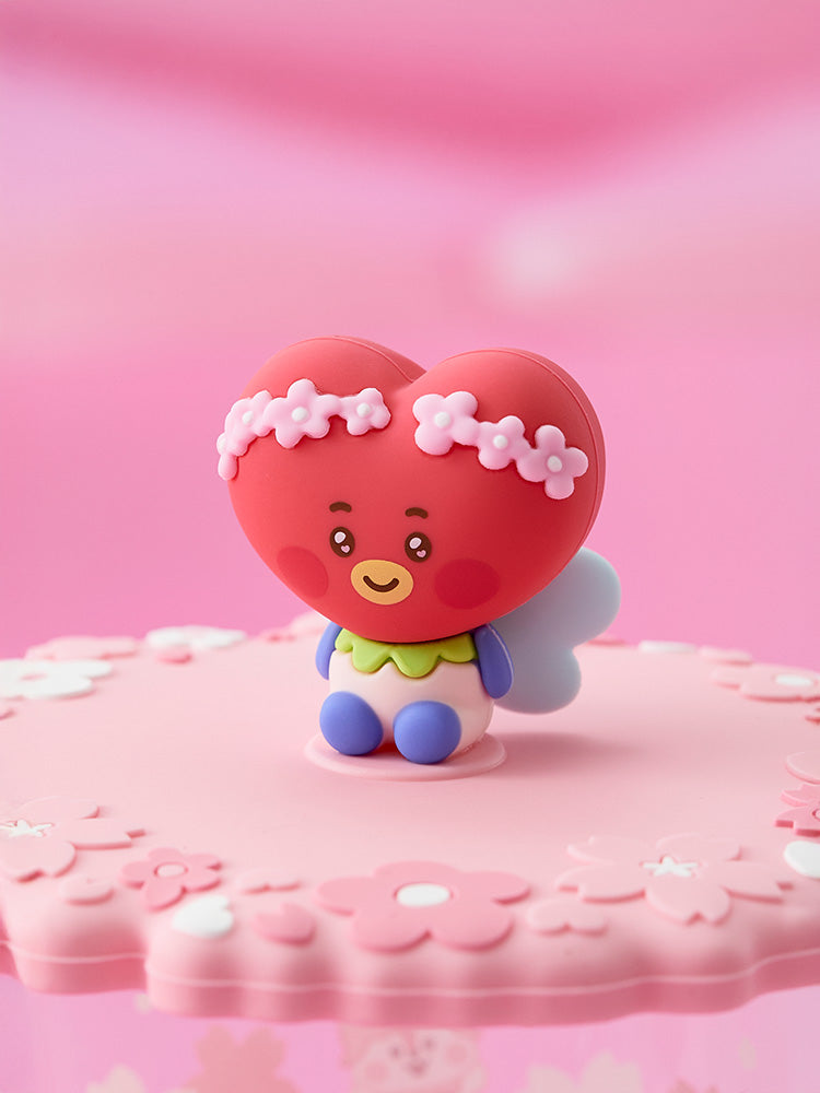 BT21 LIVING_ 단품 BT21 TATA BABY 봄 요정 유리컵 & 리드 (340ml)