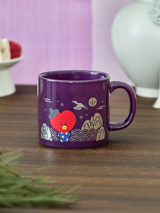 BT21 LIVING_ 단품 BT21 TATA 프리미엄 K 에디션 자개 그래픽 머그컵 (320ml)