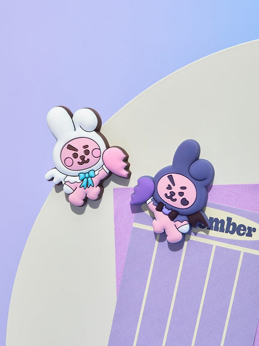 BT21 MAGNET 단품 BT21 COOKY 앤젤 앤 빌런 실리콘 마그넷 세트 (2개입)