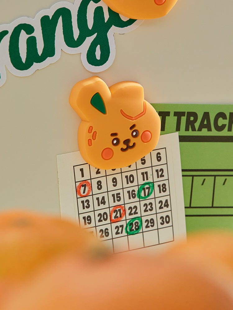 BT21 MAGNET 단품 BT21 COOKY 베이비 오렌지 파티 실리콘 마그넷