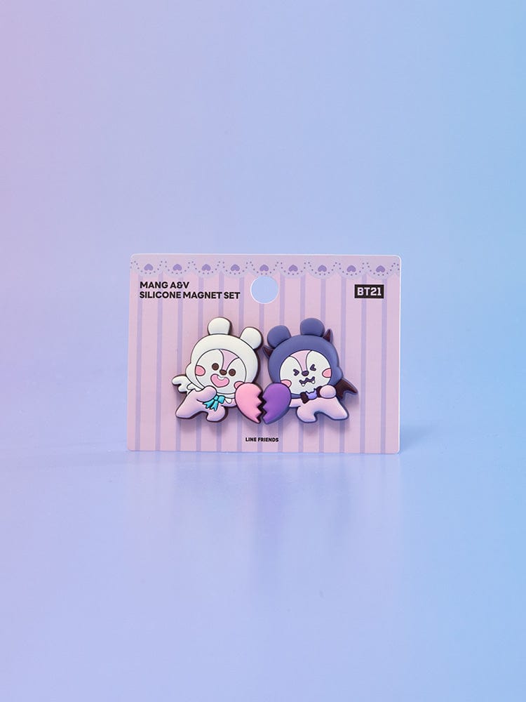 BT21 MAGNET 단품 BT21 MANG 앤젤 앤 빌런 실리콘 마그넷 세트 (2개입)