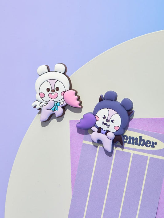 BT21 MAGNET 단품 BT21 MANG 앤젤 앤 빌런 실리콘 마그넷 세트 (2개입)