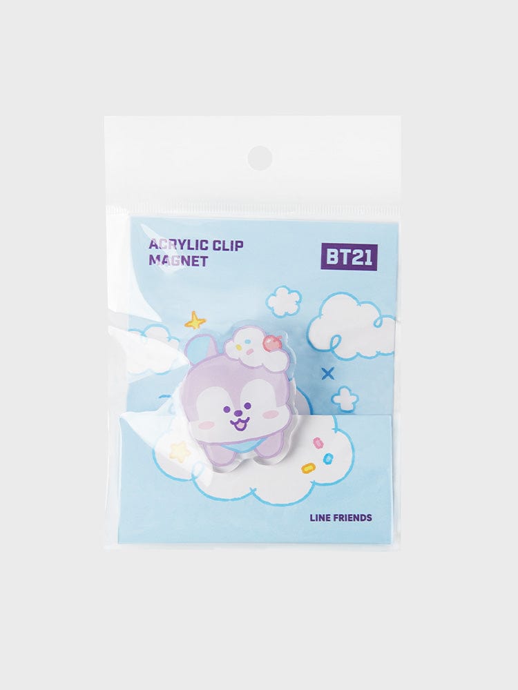 BT21 MAGNET 단품 [패밀리세일] BT21 On the Cloud MANG 아크릴 클립 마그넷