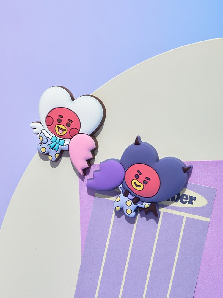 BT21 MAGNET 단품 BT21 TATA 앤젤 앤 빌런 실리콘 마그넷 세트 (2개입)