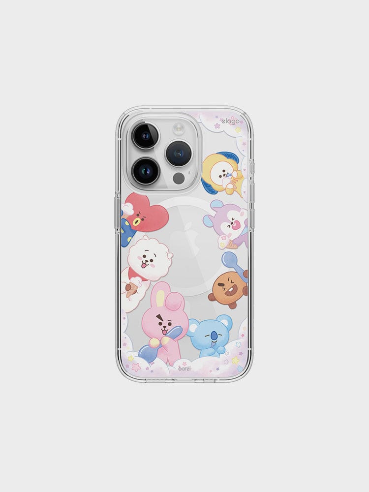 BT21 MOBILE ACC 15 PRO MAX [패밀리세일] BT21 ON THE CLOUD 맥세이프 아이폰 케이스