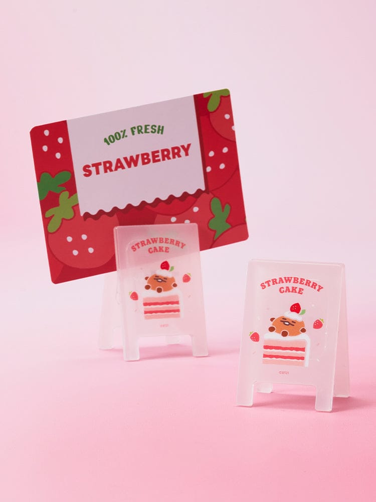 BT21 OFFICE_ 아크릴 멀티 클립 BT21 딸기 파티 랜덤 아크릴 멀티 클립 (1개입)