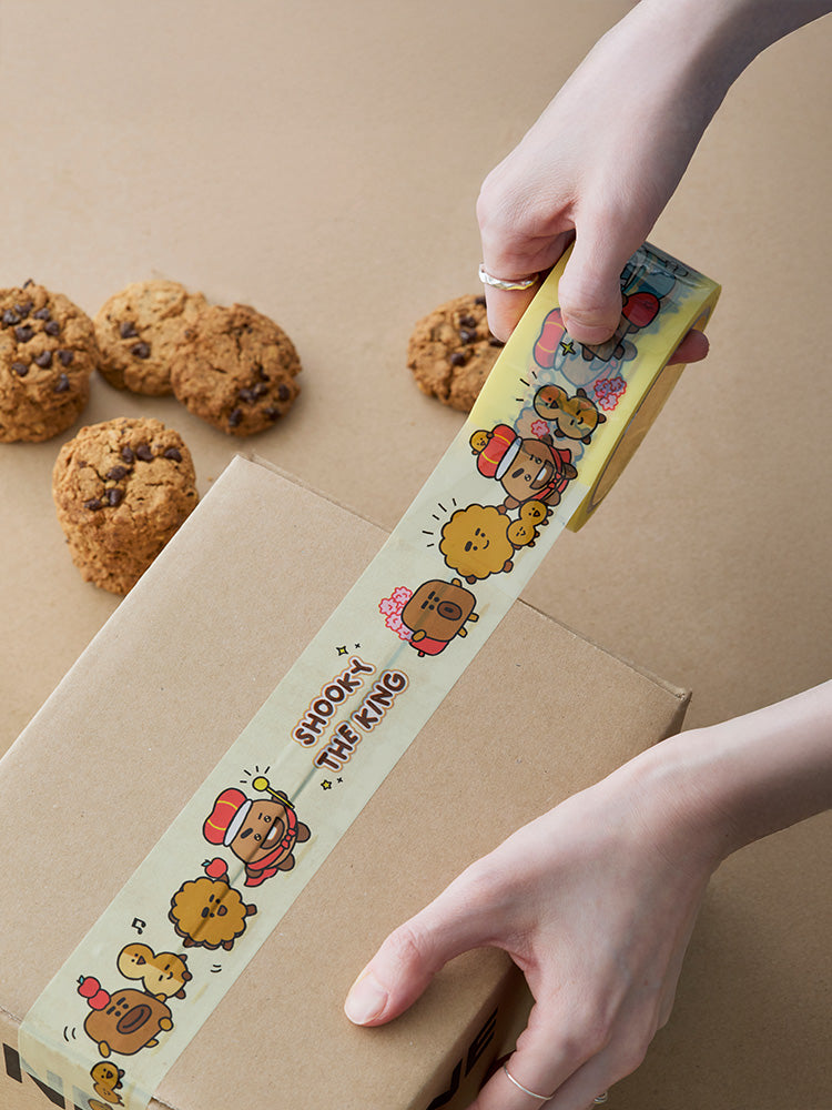 BT21 OFFICE_ 단품 BT21 SHOOKY 더 킹 박스 테이프