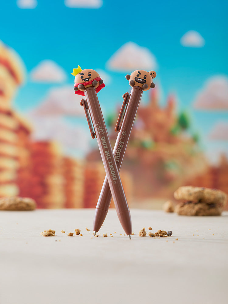 BT21 OFFICE_ 단품 BT21 SHOOKY 더 킹 & BAKY 피규어 볼펜