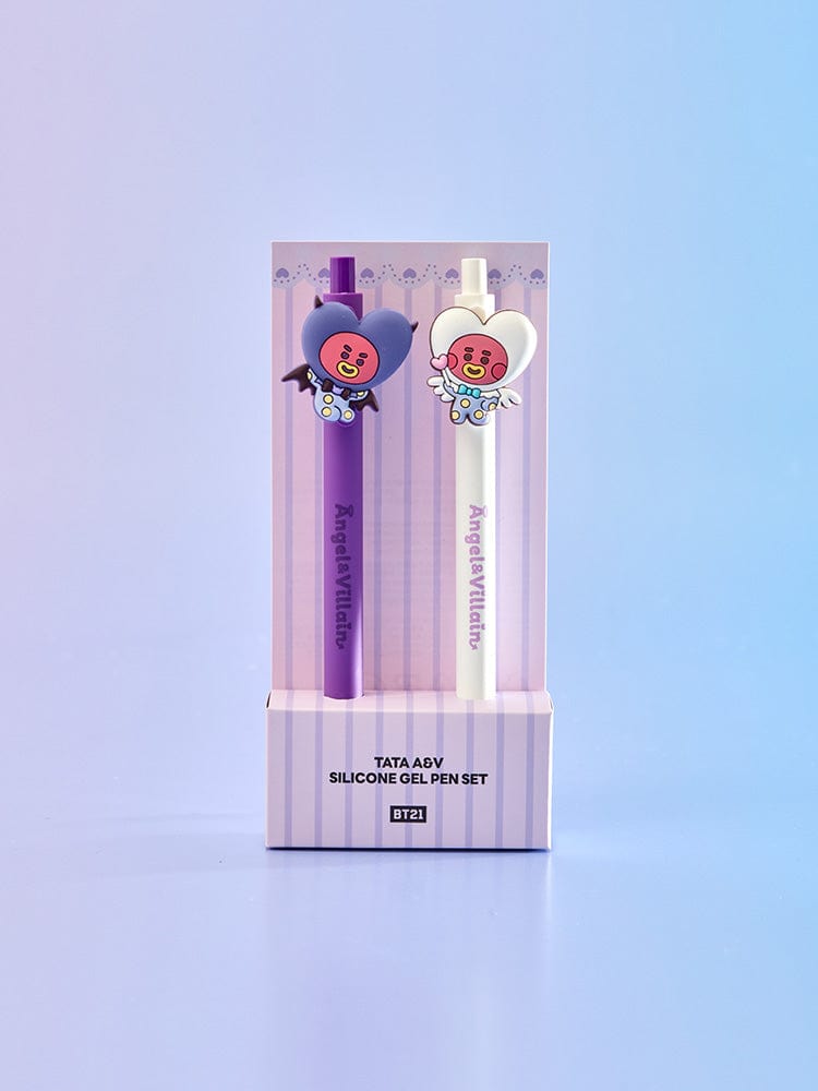 BT21 OFFICE 단품 BT21 TATA 앤젤 앤 빌런 젤펜 세트 (2개입)