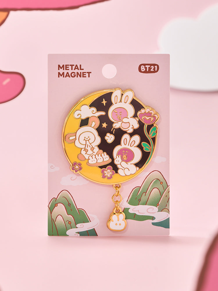 BT21 OFFICE_ Ver.2 (타치쿠) BT21 K-토끼 메탈 마그넷