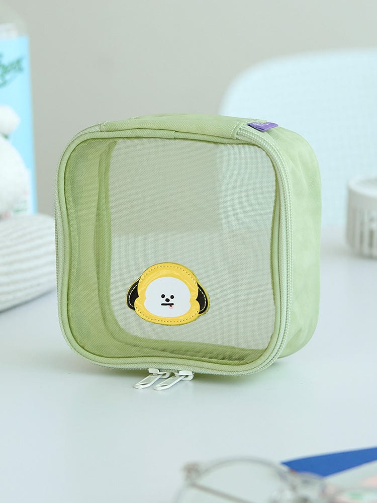 BT21 OUTDOOR 단품 BT21 CHIMMY 트래블 메쉬 파우치