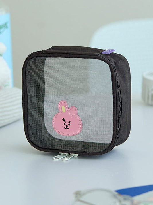 BT21 OUTDOOR 단품 BT21 COOKY 트래블 메쉬 파우치