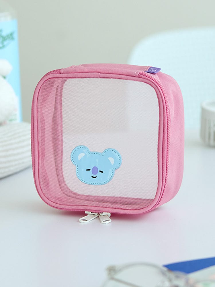 BT21 OUTDOOR 단품 BT21 KOYA 트래블 메쉬 파우치