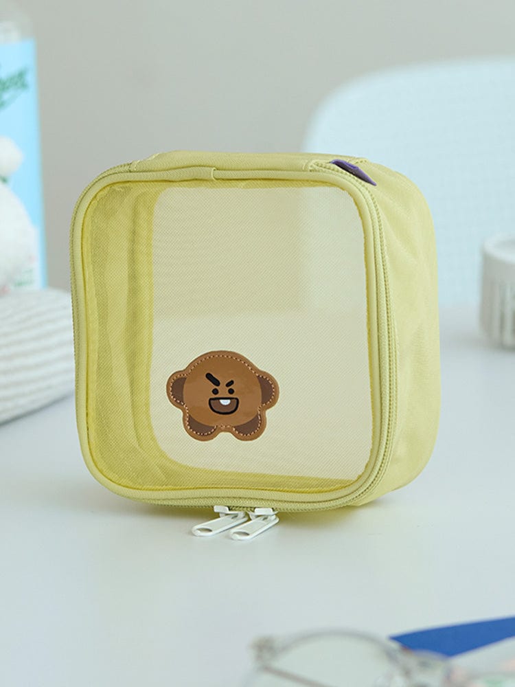BT21 OUTDOORS 단품 [팸세제외] BT21 SHOOKY 트래블 메쉬 파우치