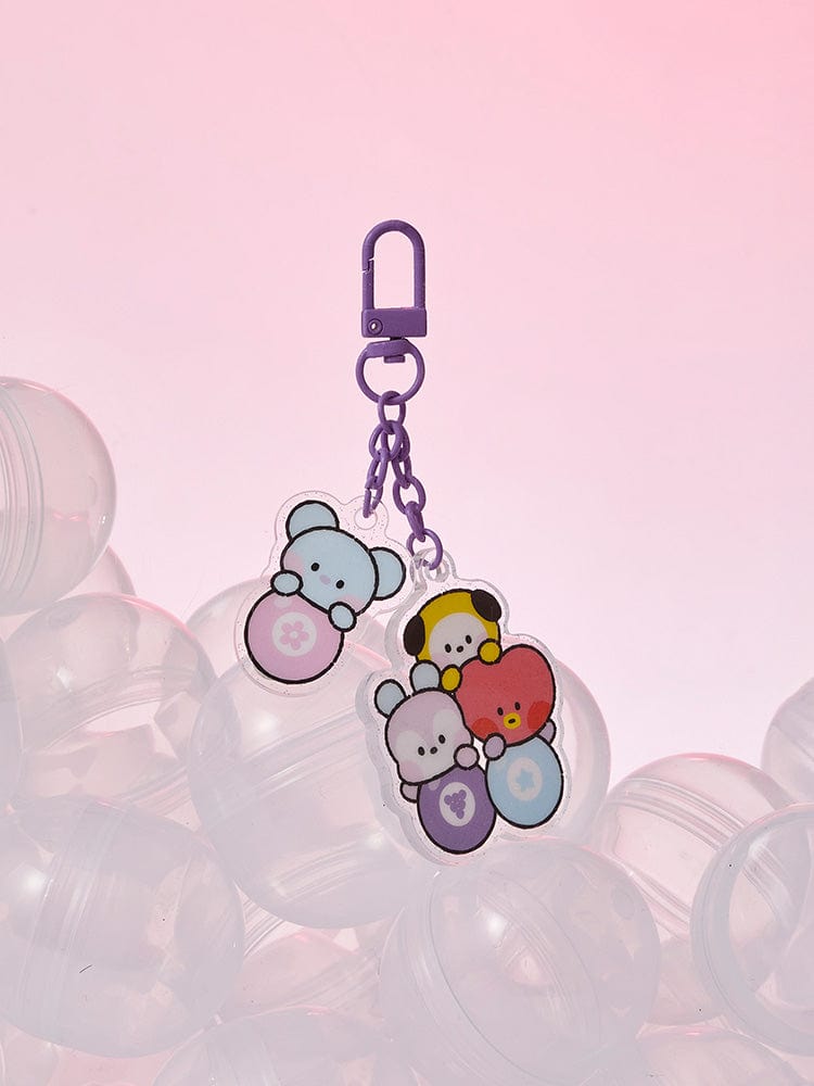 BT21 PLUSH 단품 BT21 미니니 럭키 가차 아크릴 키링 A