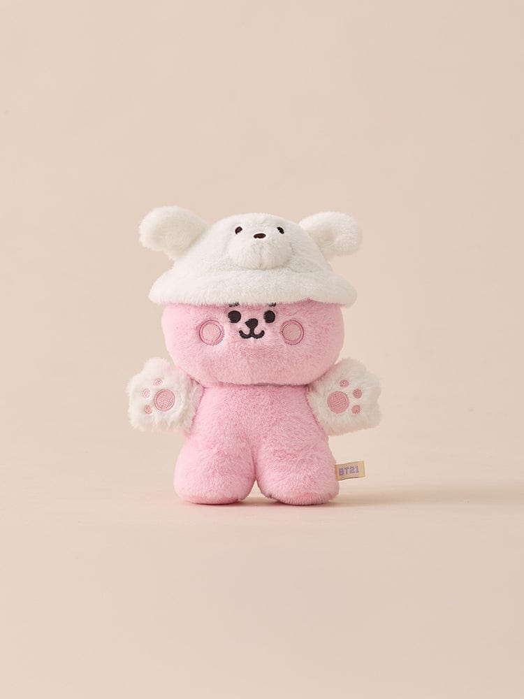 BT21 PLUSH 단품 BT21 BABY 플러피 코스튬 클로젯 몰티즈 버킷햇 세트