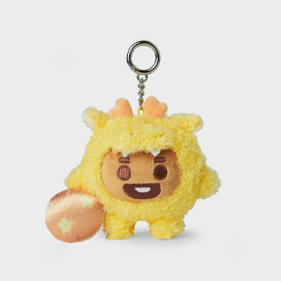 JP / Solomon BT21 Baby Plushie Reel Key Holder - SHOOKY