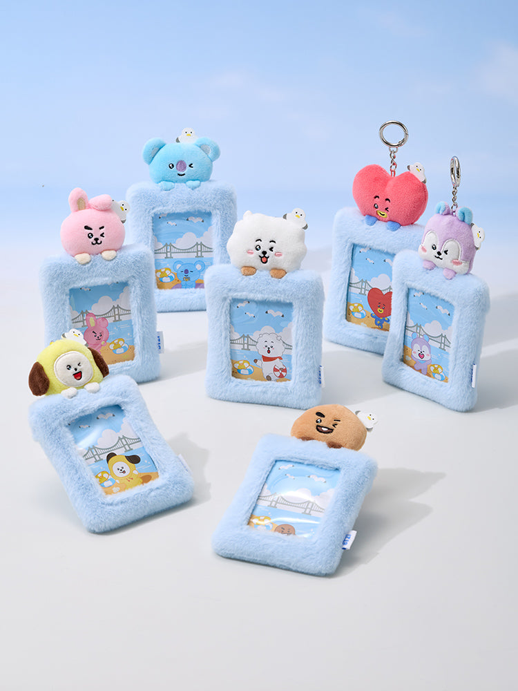 BT21 부산 인형 포토카드 홀더 키링