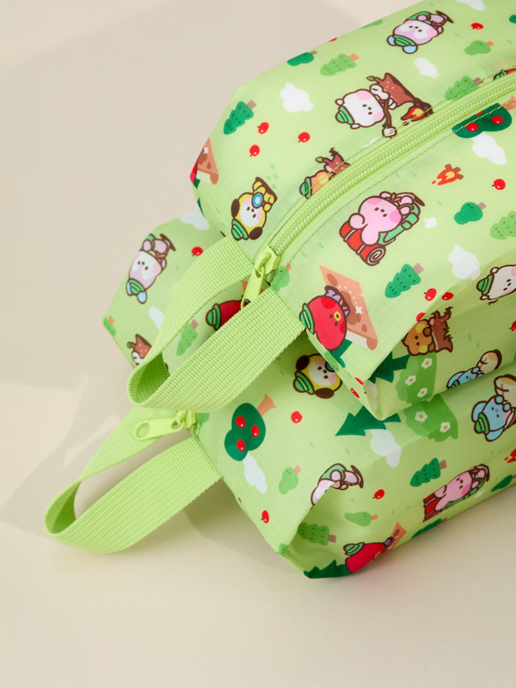 BT21 POUCH_ 단품 BT21 미니니 스카웃 멀티 파우치 세트 (GREEN)