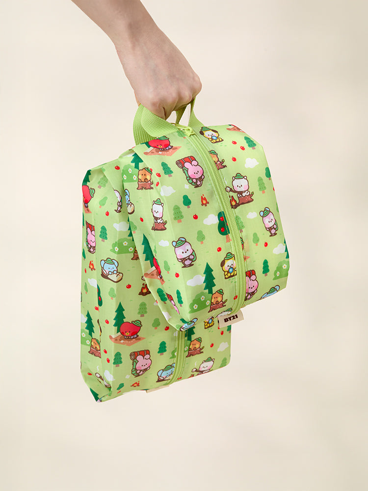 BT21 POUCH_ 단품 BT21 미니니 스카웃 멀티 파우치 세트 (GREEN)