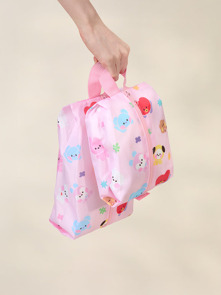 BT21 POUCH_ 단품 BT21 미니니 스카웃 멀티 파우치 세트 (PINK)