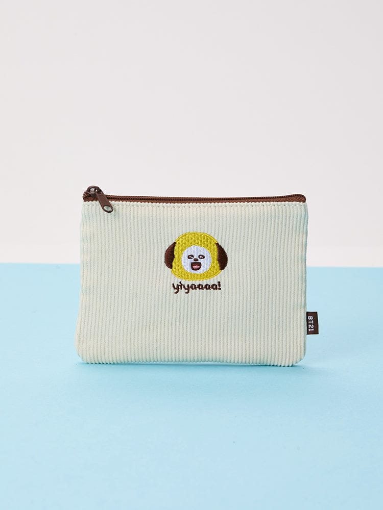BT21 POUCH_ CHIMMY BT21 오늘의 기분 플랫 사각 파우치