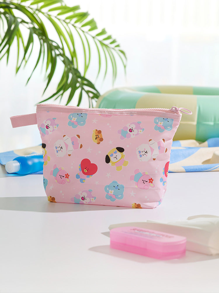 BT21 POUCH_ M (핑크) BT21 퐁당퐁당 에디션 멀티 파우치