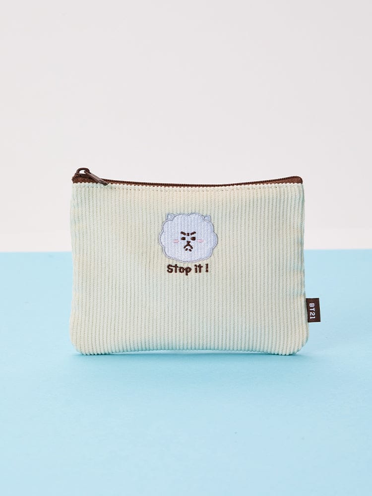 BT21 POUCH_ RJ BT21 오늘의 기분 플랫 사각 파우치