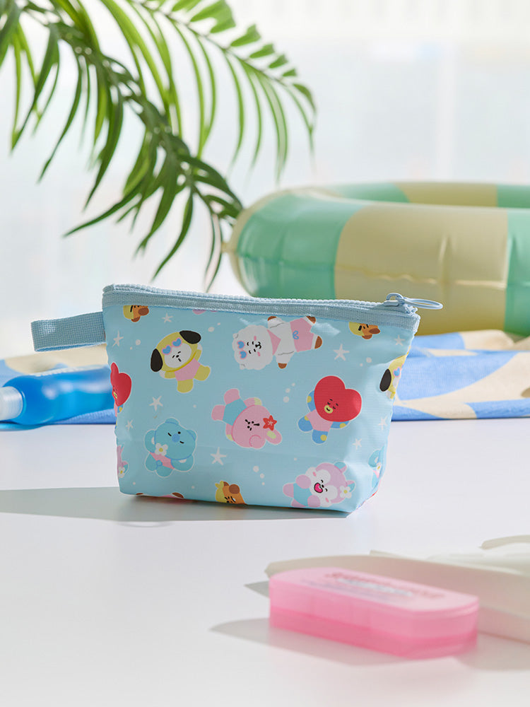BT21 POUCH_ S (블루) BT21 퐁당퐁당 에디션 멀티 파우치