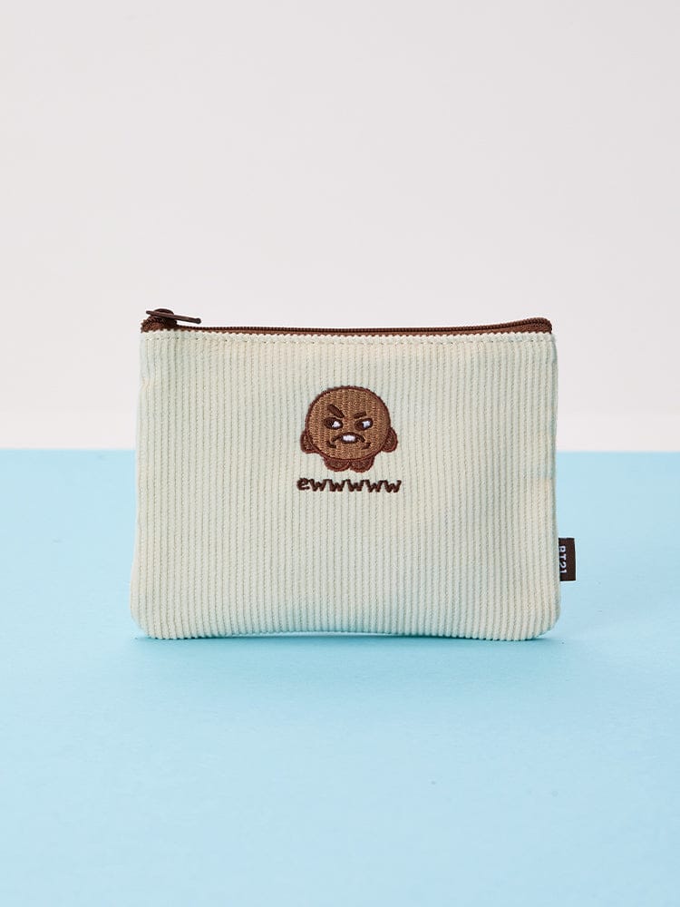 BT21 POUCH_ SHOOKY BT21 오늘의 기분 플랫 사각 파우치