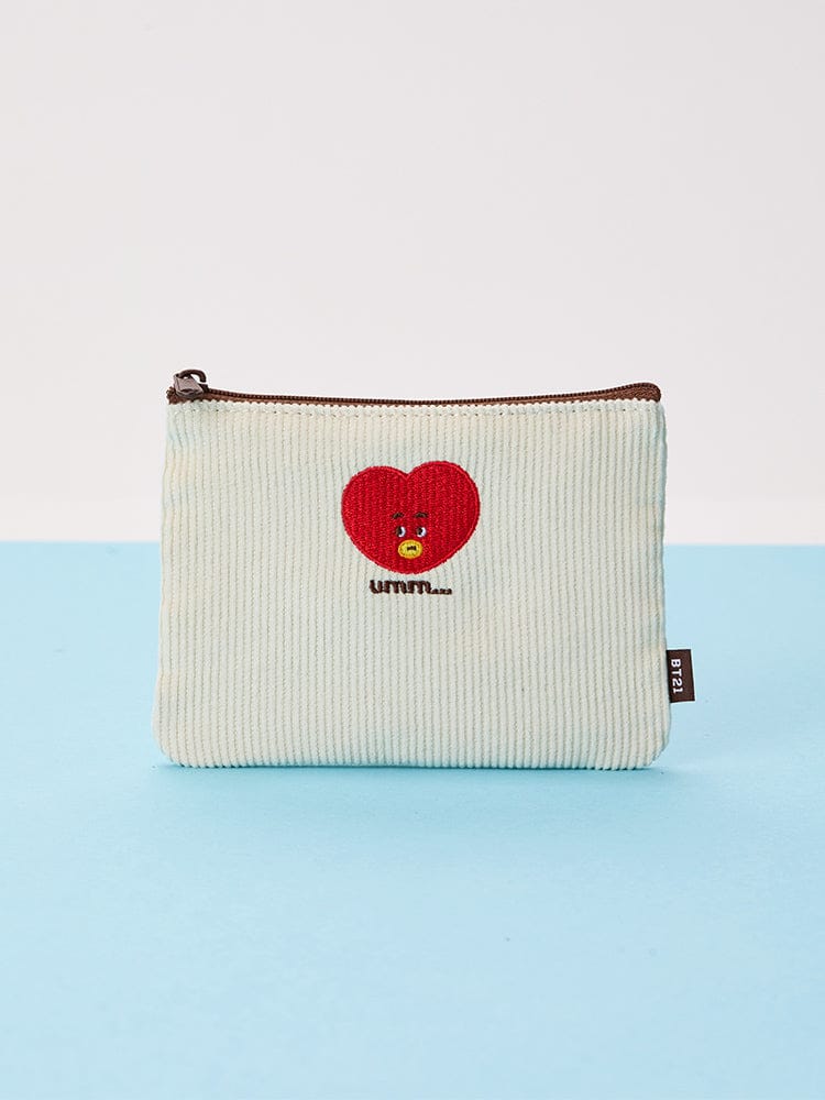 BT21 POUCH_ TATA BT21 오늘의 기분 플랫 사각 파우치